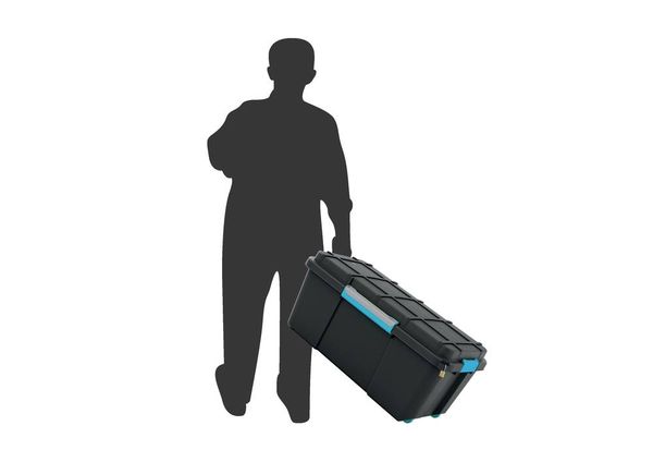 Produktbild: KIS 241507 Aufbewahrungsbox Scubba stapelbar (L x B x H) 780 x 350 x 395 mm Grau-Blau, Schwarz 1 St.
