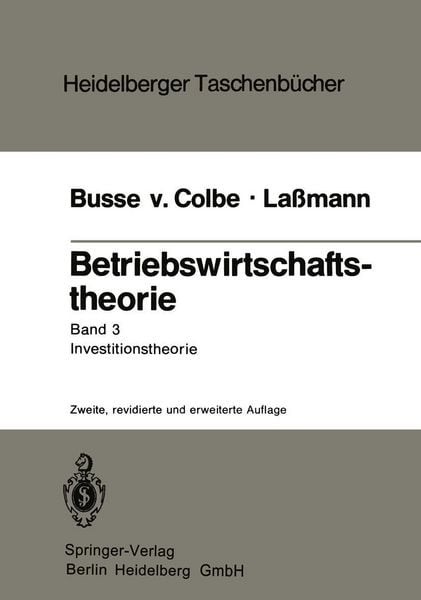 Produktbild: Betriebswirtschaftstheorie