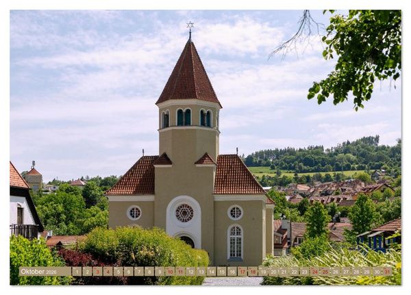Produktbild: Cesky Krumlov. Tschechiens stille Sch&ouml;nheit im B&ouml;hmerwald (Tischkalender 2026 DIN A5 quer), CALVENDO Monatskalender