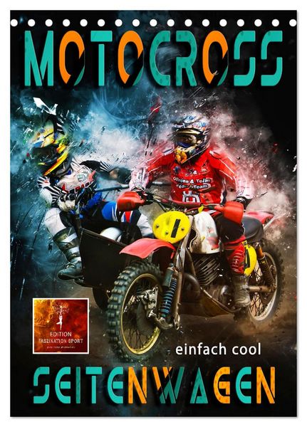 Produktbild: Motocross Seitenwagen - einfach cool (Tischkalender 2026 DIN A5 hoch), CALVENDO Monatskalender