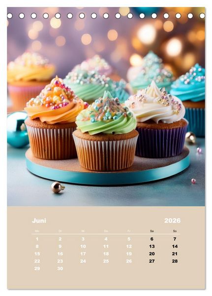 Produktbild: S&uuml;&szlig;e Vielfalt &ndash; Monat f&uuml;r Monat (Tischkalender 2026 DIN A5 hoch), CALVENDO Monatskalender