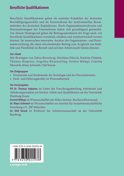Produktbild: Berufliche Qualifikationen