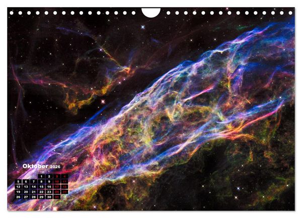 Produktbild: Hubble - 35 Jahre atemberaubende Aufnahmen (Wandkalender 2026 DIN A4 quer), CALVENDO Monatskalender