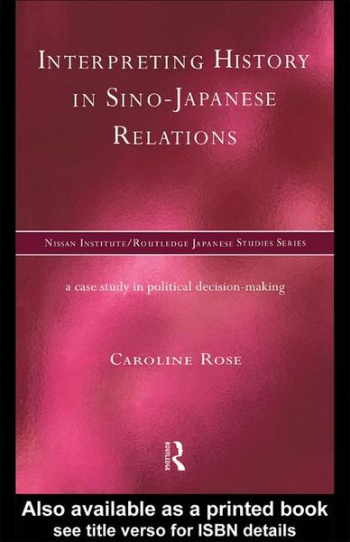 Produktbild: Interpreting History in Sino-Japanese Relations