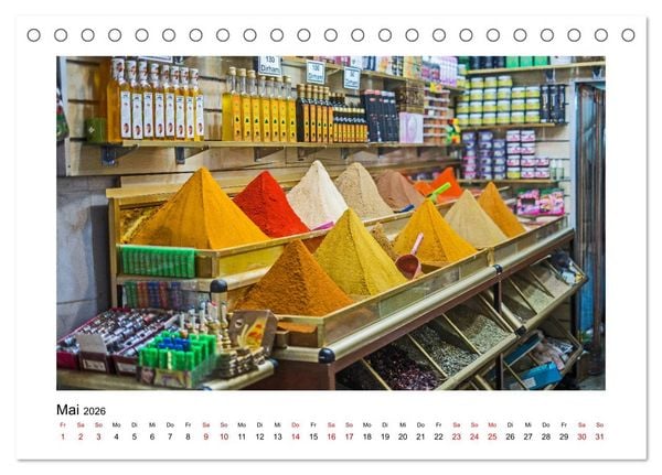 Produktbild: Marokko - Farbenfrohe M&auml;rkte (Tischkalender 2026 DIN A5 quer), CALVENDO Monatskalender