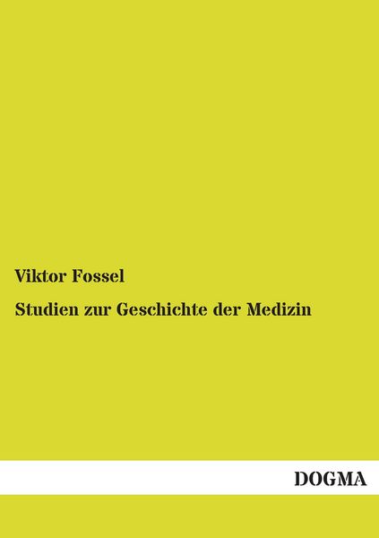 Produktbild: Studien zur Geschichte der Medizin