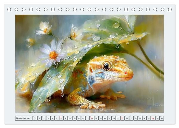 Produktbild: Echsenzauber. Farbenfrohe Reptilien (Tischkalender 2027 DIN A5 quer), CALVENDO Monatskalender