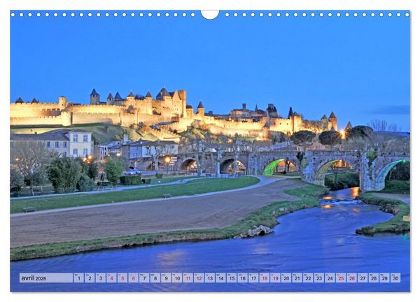 Produktbild: En pays Cathare (Calendrier mural 2026 DIN A3 vertical), CALVENDO calendrier mensuel