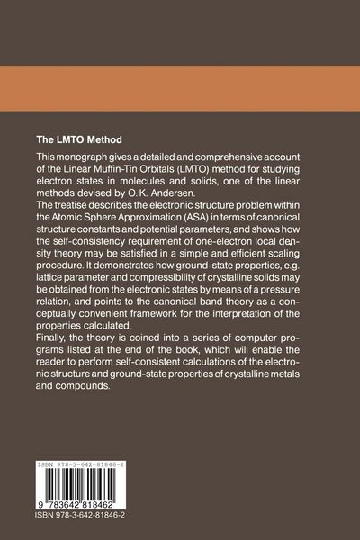 Produktbild: The LMTO Method