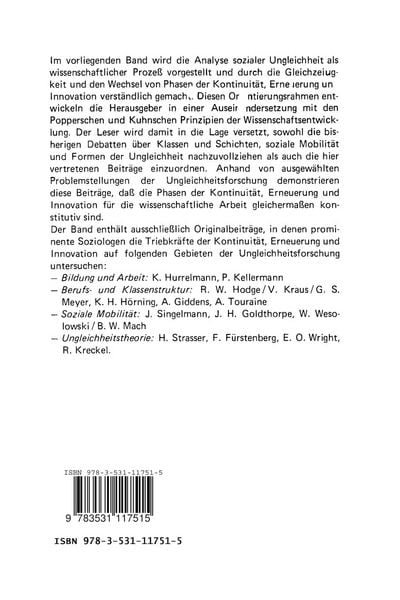 Produktbild: Die Analyse sozialer Ungleichheit