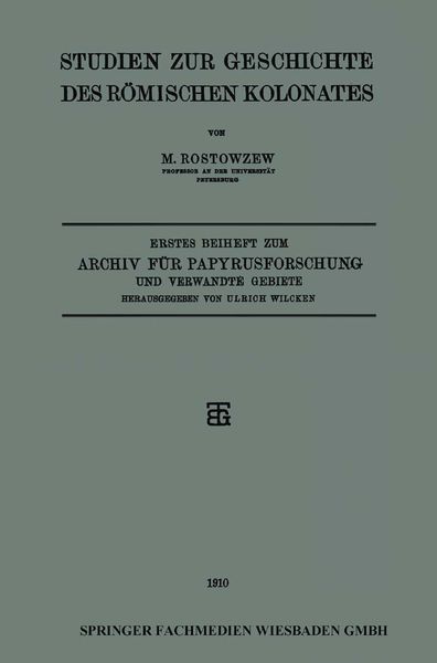 Produktbild: Studien zur Geschichte des R&ouml;mischen Kolonates