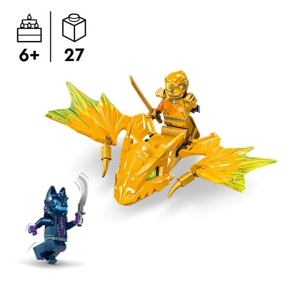 LEGO NINJAGO 71803 Arins Drachengleiter, Ninja-Set mit Drachen-Spielzeug