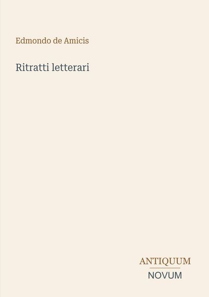 Produktbild: Ritratti letterari