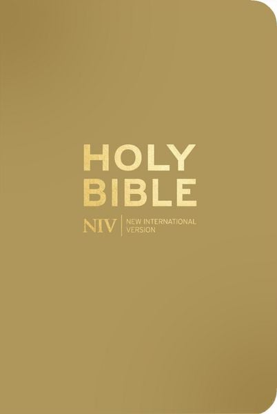 Produktbild: NIV Pocket Latte Bible with Gold Zip
