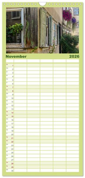 Produktbild: Familienplaner 2026 - In und um Ostheim vor der Rh&ouml;n mit 5 Spalten (Wandkalender, 21 x 45 cm) CALVENDO