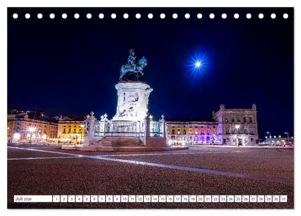 Produktbild: Eine Stadt voller Charme - Lissabon (Tischkalender 2026 DIN A5 quer), CALVENDO Monatskalender