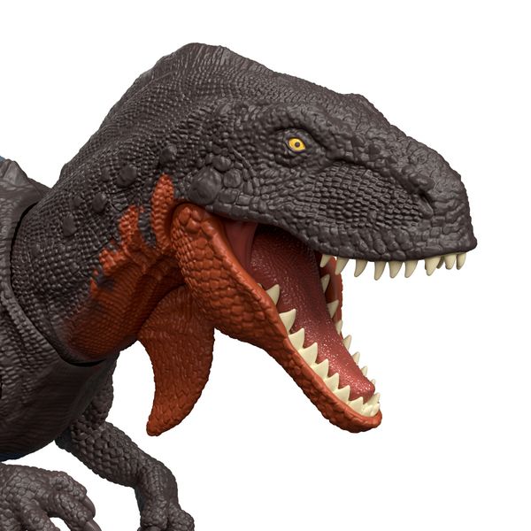Produktbild: Jurassic World: Die Wiedergeburt Wild Roar Abelisaurus-Dinosaurierspielzeug mit schwanzgesteuertem Bei&szlig;angriff und Br&uuml;llger&auml;usch