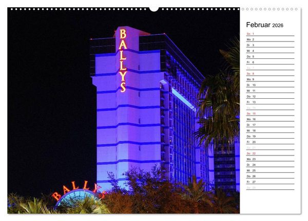 Produktbild: LAS VEGAS - by night (hochwertiger Premium Wandkalender 2026 DIN A2 quer), Kunstdruck in Hochglanz