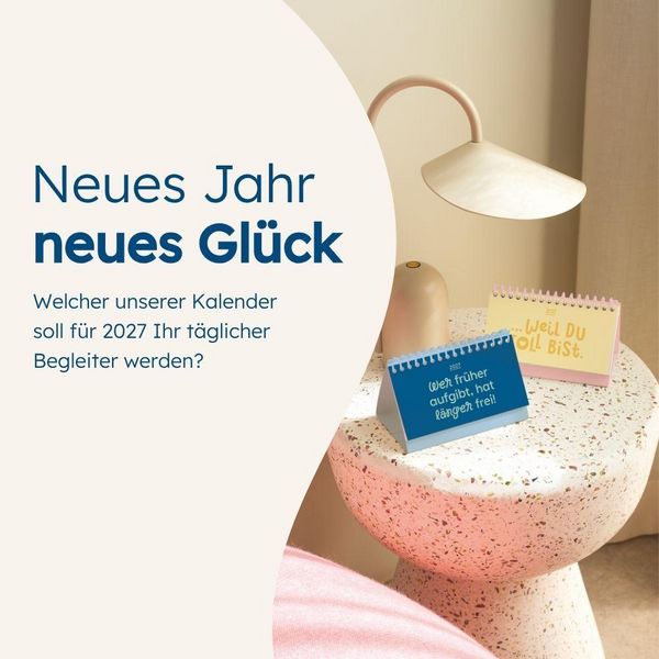 Produktbild: Mini-Kalender Colour Up 2027 Ich habs gut, ich hab dich
