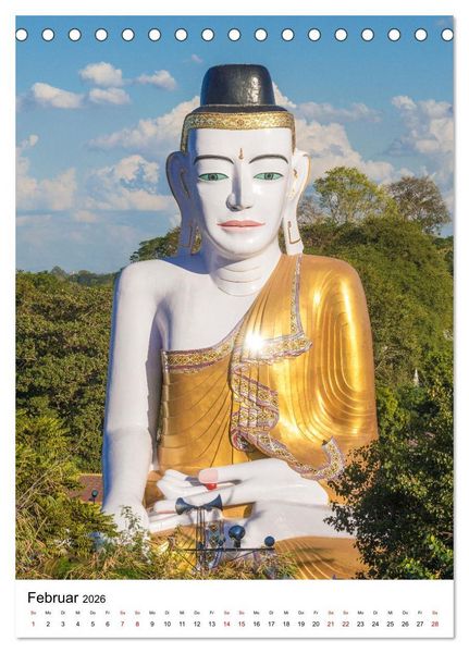 Produktbild: Buddhas im Gl&uuml;ck (Tischkalender 2026 DIN A5 hoch), CALVENDO Monatskalender