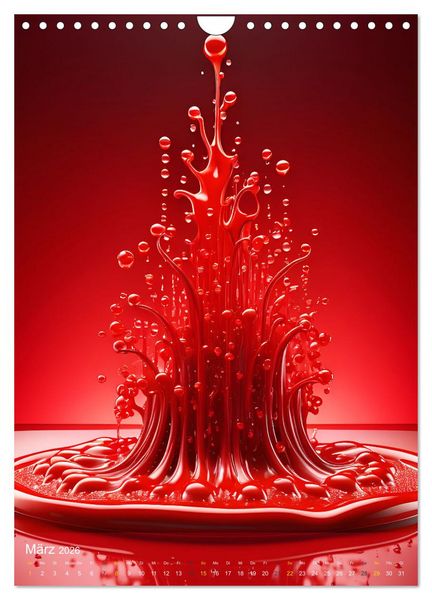 Produktbild: Splish! Splash! DROP ART (Wandkalender 2026 DIN A4 hoch), CALVENDO Monatskalender