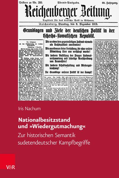 Produktbild: Nationalbesitzstand und &raquo;Wiedergutmachung&laquo;