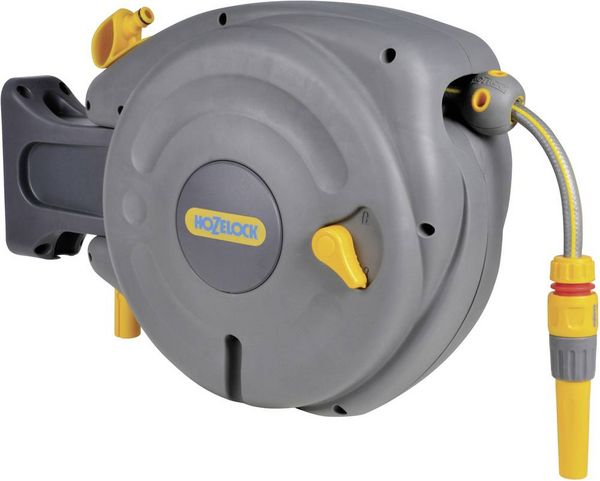 Hozelock 2485R0000 AutoReel Gartenschlauchaufroller 10m 1 St. Grau, Gelb