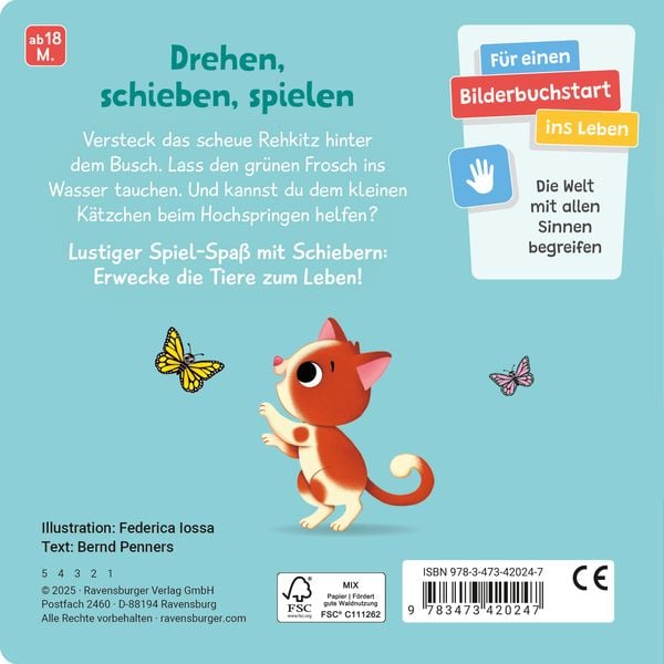 Produktbild: Mein Schiebe-Mitmachbuch - Lieblingstiere