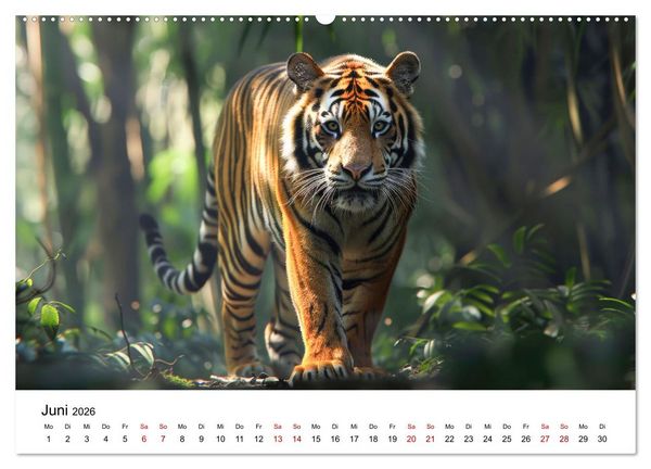 Produktbild: Magische Tierwelt Asiens (Wandkalender 2026 DIN A2 quer), CALVENDO Monatskalender
