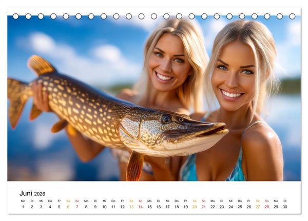 Produktbild: Hei&szlig; auf Hecht (Tischkalender 2026 DIN A5 quer), CALVENDO Monatskalender