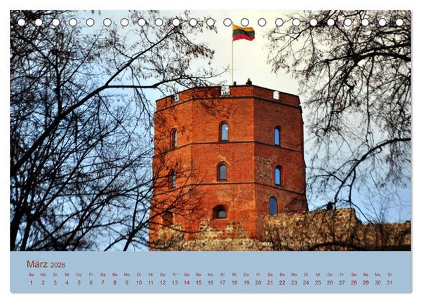 Produktbild: Vilnius im Detail (Tischkalender 2026 DIN A5 quer), CALVENDO Monatskalender