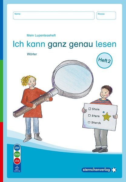 Mein Lupenleseheft 2 - Ich kann ganz genau lesen - DaZ, Taschenbuch von Sternchenverlag GmbH,Katrin Langhans, Sternchenverlag, 978-3-946904-86-1