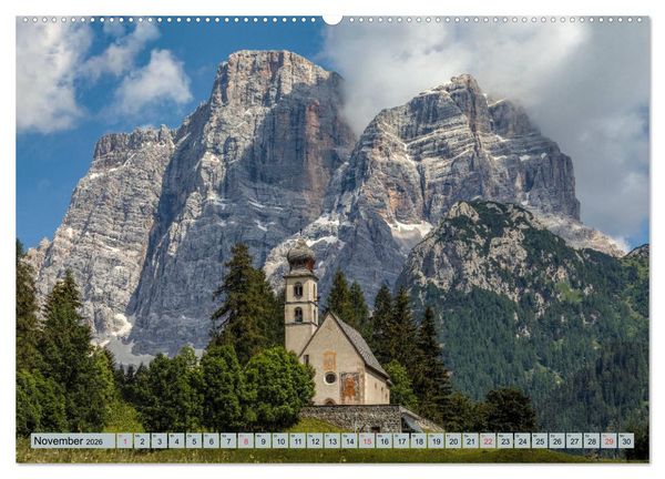 Produktbild: Dolomiten, Alpenparadies im Norden Italiens (Wandkalender 2026 DIN A2 quer), CALVENDO Monatskalender