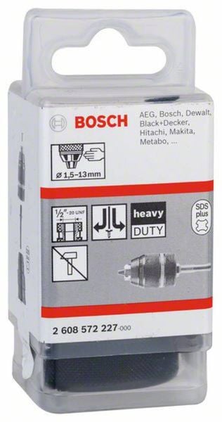 Produktbild: Schnellspannbohrfutter SDS plus, 1,5 bis 13 mm Bosch Accessories 2608572227