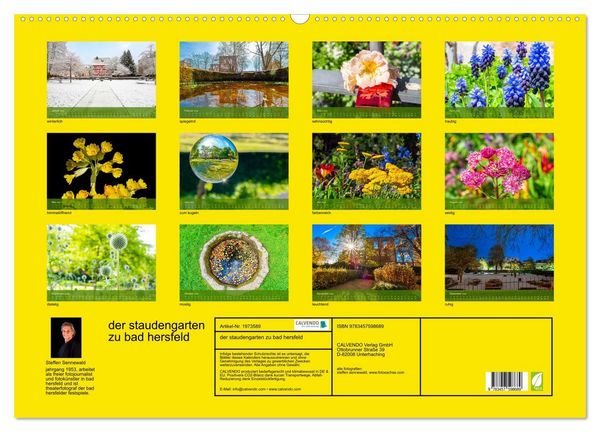 Produktbild: der staudengarten zu bad hersfeld (Wandkalender 2026 DIN A2 quer), CALVENDO Monatskalender