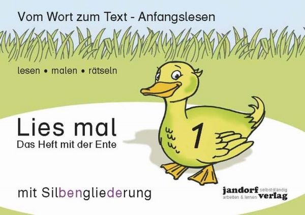Produktbild: Lies mal Band 1 - Das Heft mit der Ente (mit Silbengliederung)