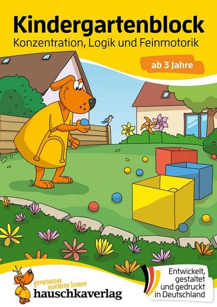 Produktbild: Kindergartenblock ab 3 Jahre - Konzentration, Logik, Feinmotorik