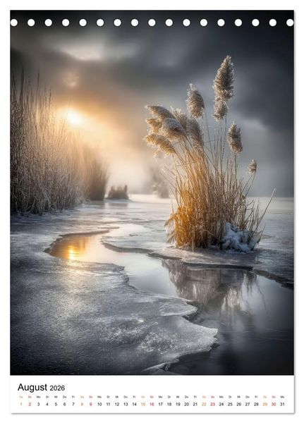 Produktbild: Frostige K&uuml;sten - Wintertr&auml;ume am Meer (Tischkalender 2026 DIN A5 hoch), CALVENDO Monatskalender