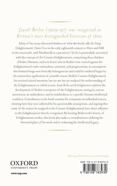 Produktbild: Isaiah Berlin and the Enlightenment