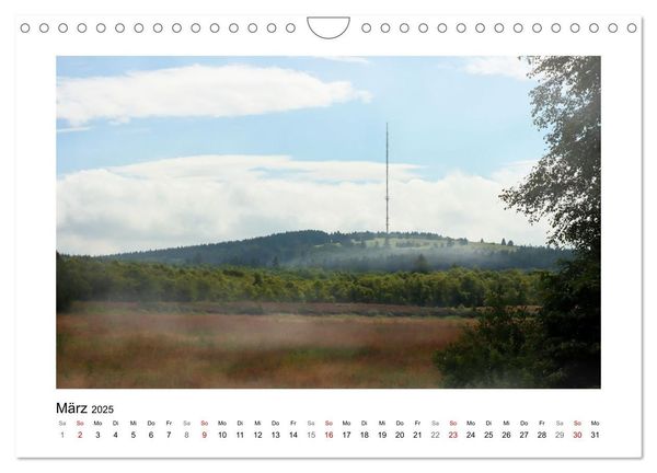 Rotes und Schwarzes Moor (Wandkalender 2025 DIN A4 quer), CALVENDO Monatskalender