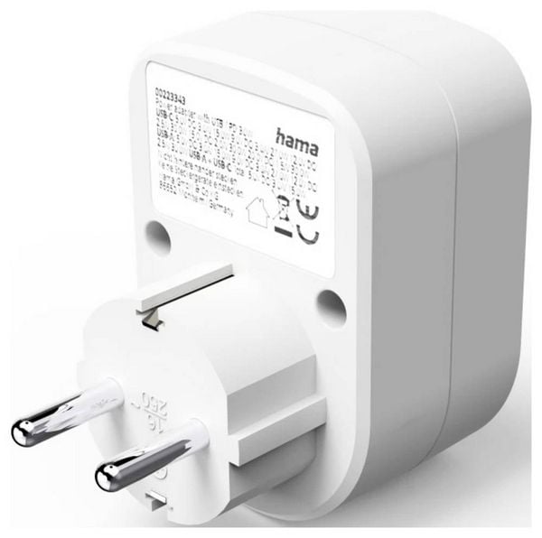 Produktbild: Hama 00223343 USB-Ladesteckdose Wei&szlig;