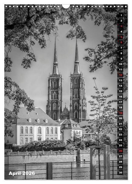 Produktbild: STADTBILDER Monochrome Momente (Wandkalender 2026 DIN A3 hoch), CALVENDO Monatskalender