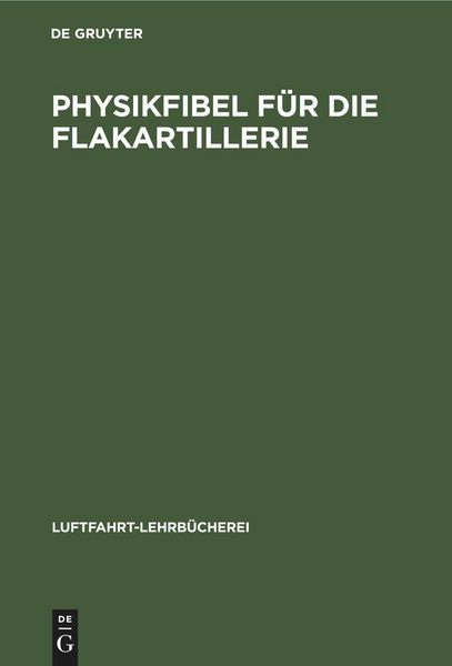 Produktbild: Physikfibel f&uuml;r die Flakartillerie