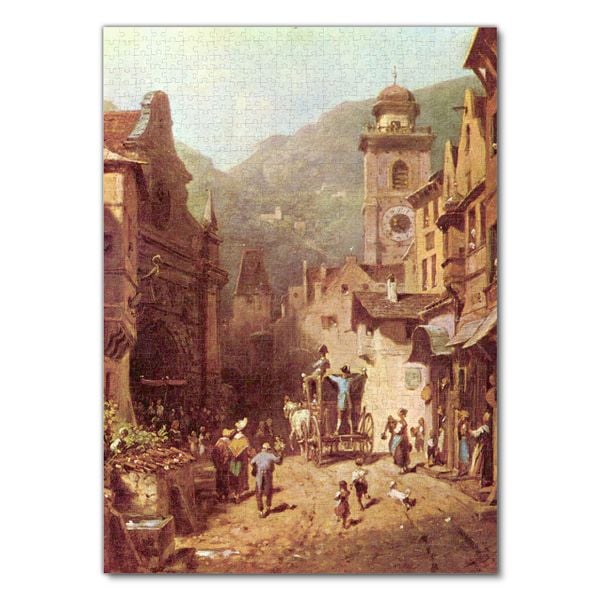 Produktbild: Lais Puzzle Carl Spitzweg - Der Besuch des Landesvaters 1000 Teile