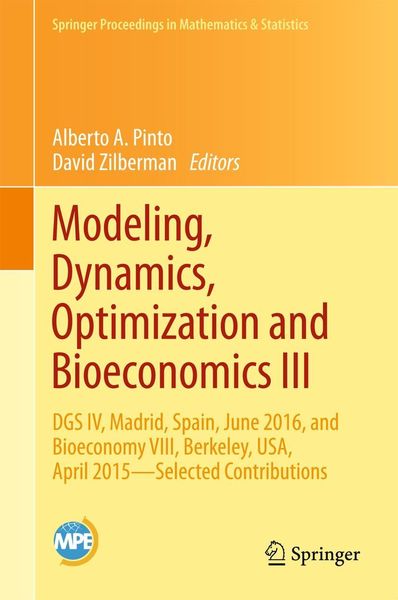 Produktbild: Modeling, Dynamics, Optimization and Bioeconomics III