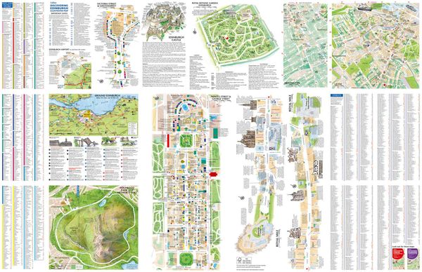 Produktbild: Collins Maps: Discovering Edinburgh Illustrated Map
