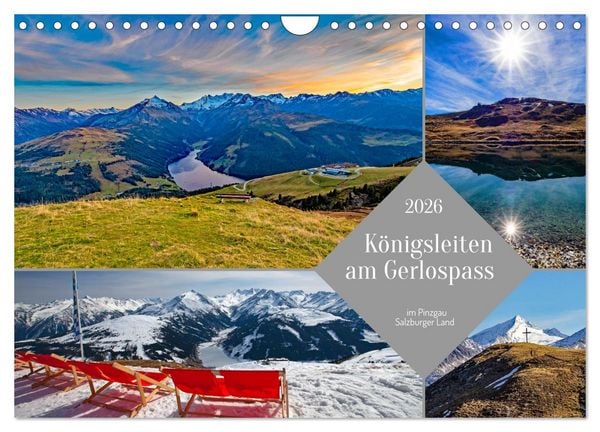 Königsleiten am Gerlospass (Wandkalender 2026 DIN A4 quer), CALVENDO Monatskalender