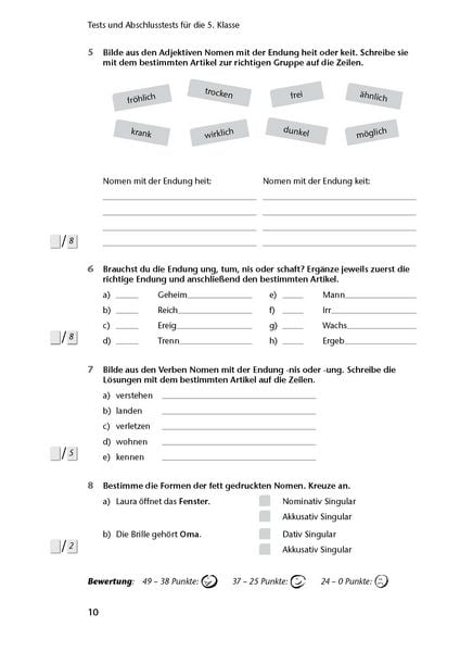 Produktbild: Fit in Test und Klassenarbeit &ndash; Deutsch 5./6. Klasse Gymnasium