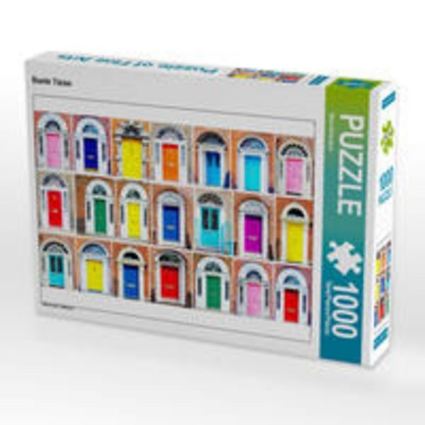 CALVENDO Puzzle Bunte Türen | 1000 Teile Lege-Größe 64x48cm Foto-Puzzle für glückliche Stunden
