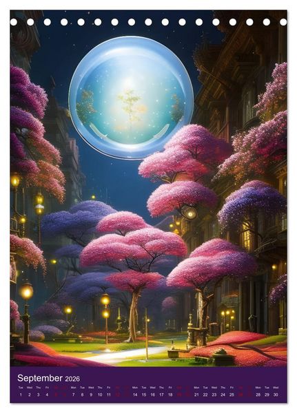 Produktbild: Fantasy Dreams (Desk Calendar 2026 DIN A5 portrait), CALVENDO 12 Month DeskCalendar